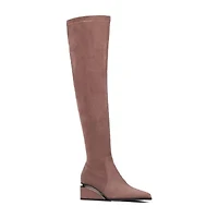 Torgeis Womens Madaline Block Heel Over the Knee Boots