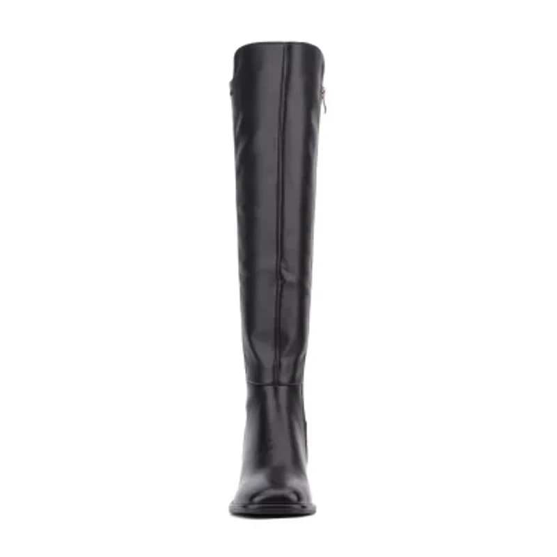 Torgeis Womens Genevieve Block Heel Over the Knee Boots