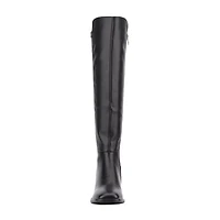Torgeis Womens Genevieve Block Heel Over the Knee Boots