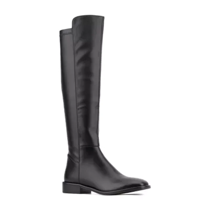 Torgeis Womens Genevieve Block Heel Over the Knee Boots