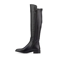 Torgeis Womens Genevieve Block Heel Over the Knee Boots