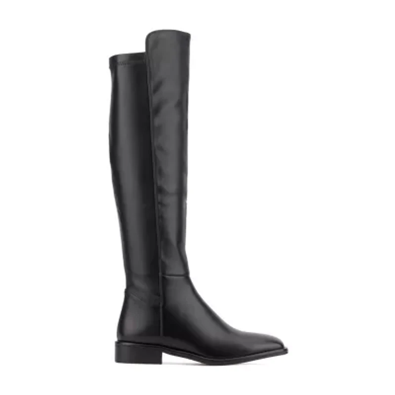 Torgeis Womens Genevieve Block Heel Over the Knee Boots