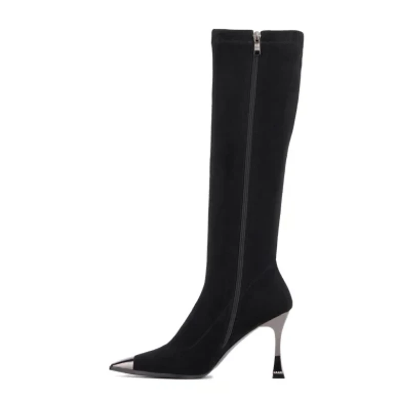 Torgeis Womens Karolia Stiletto Heel Over the Knee Boots