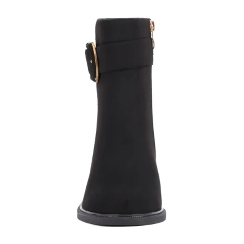 Torgeis Womens Melody Block Heel Booties