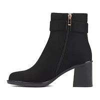 Torgeis Womens Melody Block Heel Booties