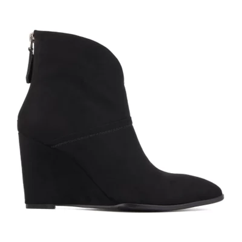 Torgeis Womens Lexis Wedge Heel Booties