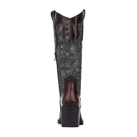 Torgeis Womens Velda Block Heel Cowboy Boots