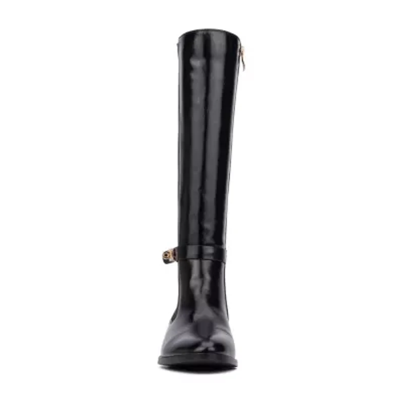 Torgeis Womens Reilly Block Heel Riding Boots