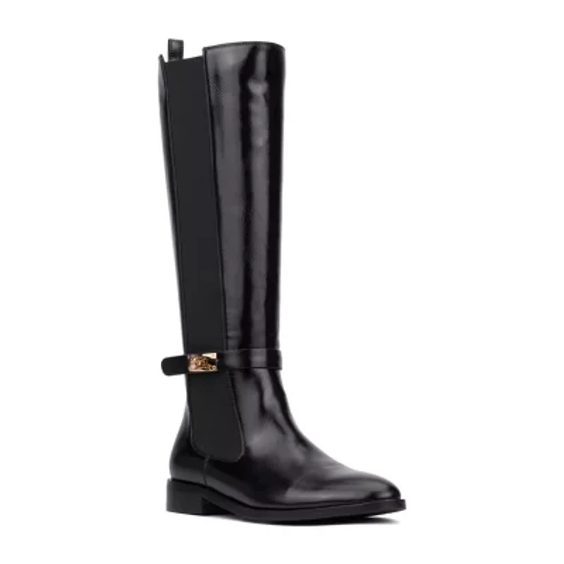 Torgeis Womens Reilly Block Heel Riding Boots