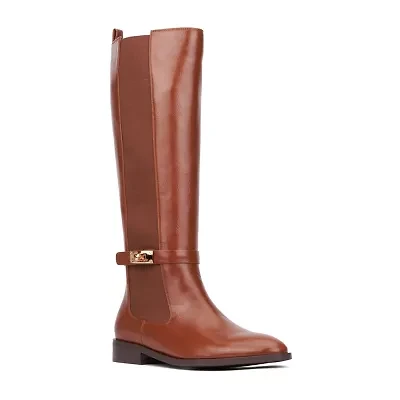 Torgeis Womens Reilly Block Heel Riding Boots