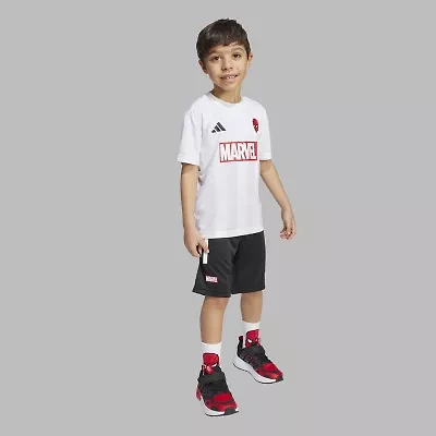 adidas Toddler & Little Unisex 2-pc. Spiderman Short Set