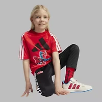 adidas Toddler & Little Unisex Crew Neck Short Sleeve Regular Fit Spiderman Graphic T-Shirt
