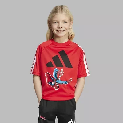 adidas Unisex Crew Neck Short Sleeve Spiderman Graphic T-Shirt