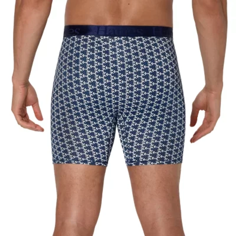 Hanes Supersoft Bonus Pack Mens 4 Boxer Briefs Uo2bd4