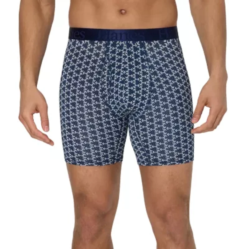 Hanes Supersoft Bonus Pack Mens 4 Boxer Briefs Uo2bd4