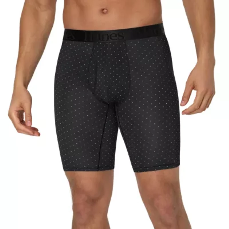 Hanes Supersoft Bonus Pack Mens 4 Long Leg Boxer Briefs Uo2lp4
