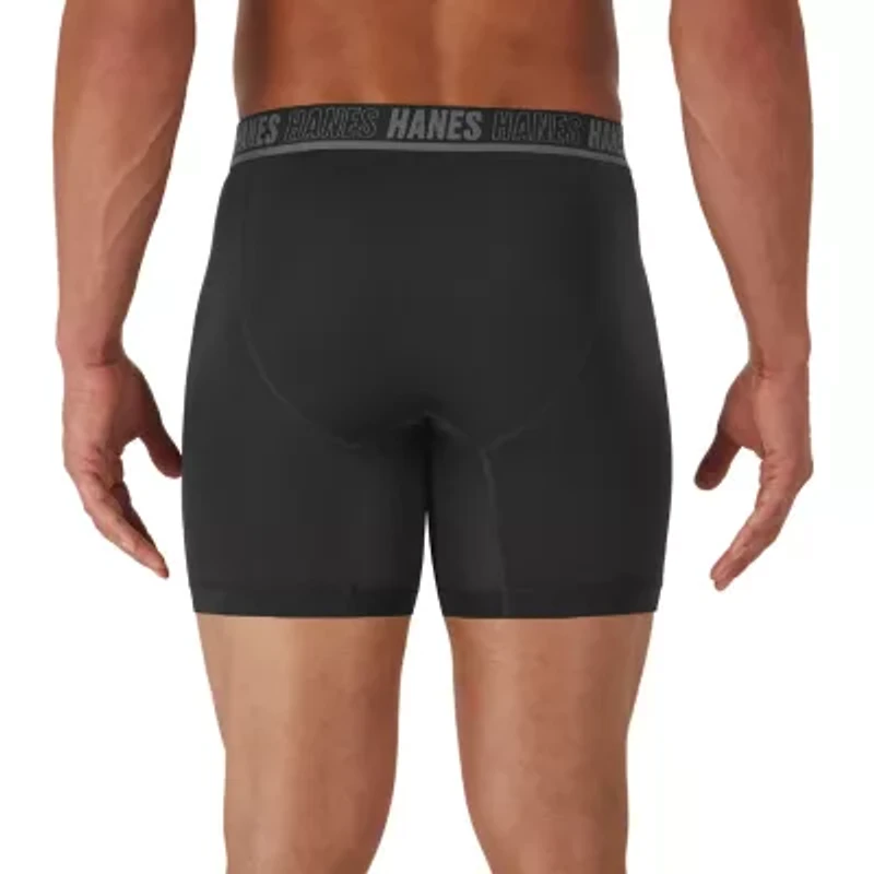 Hanes Moves Xtemp Performance Bonus Pack Mens 5 Boxer Briefs Um2bd5