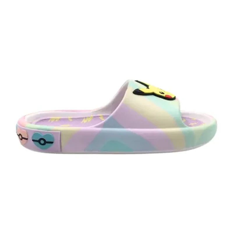 Girls Pokemon Pikachu Slide Sandals