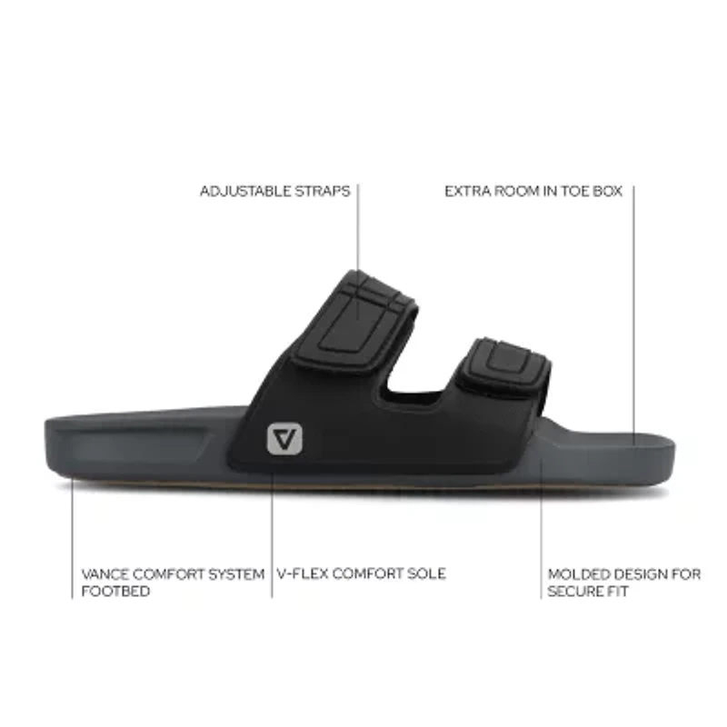 Vance Co Mens Mario Flat Sandals