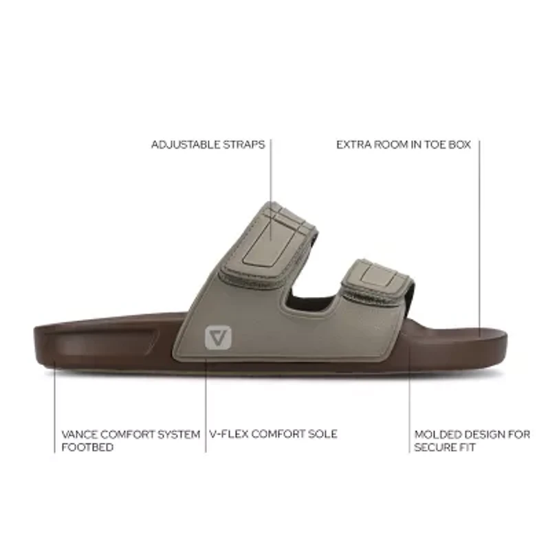 Vance Co Mens Mario Flat Sandals
