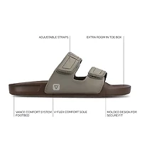 Vance Co Mens Mario Flat Sandals