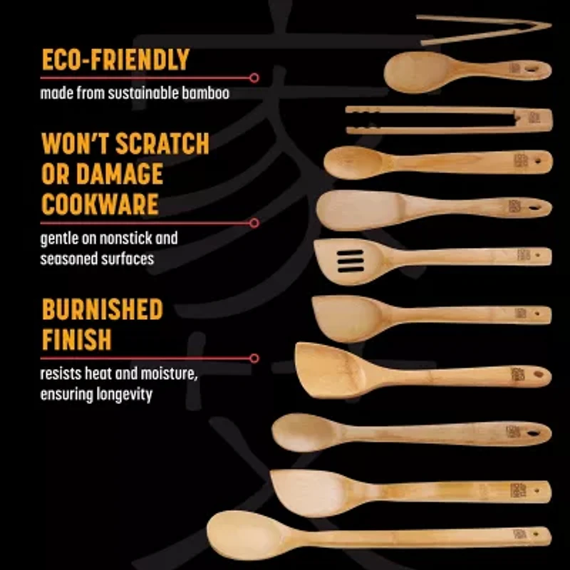 Joyce Chen Burnished Bamboo 11-pc. Utensil Set