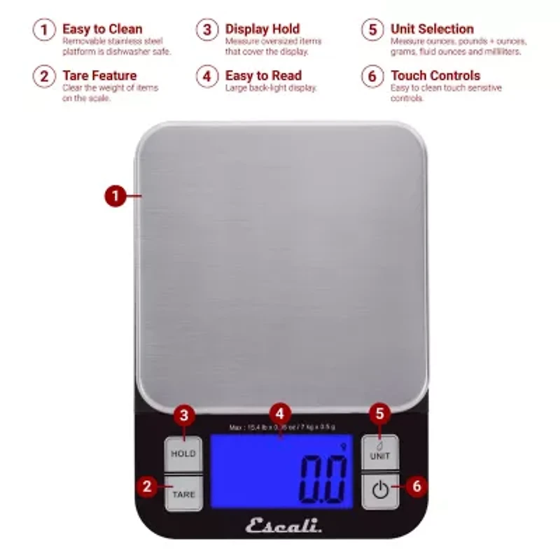 Escali Kitchen Scale and Thermometer Kit