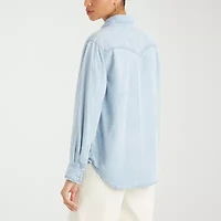 Levi's® Sawyer Western Womens Short Sleeve Regular Fit Button-Down Shirt