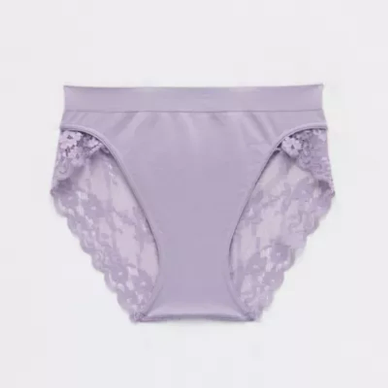 Ambrielle Seamless Lace High Cut Panty