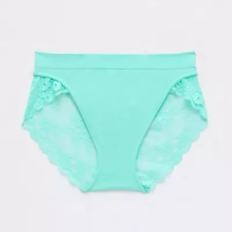 Ambrielle Seamless  Lace High Cut Panty 12p050