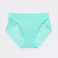 Ambrielle Seamless  Lace High Cut Panty 12p050