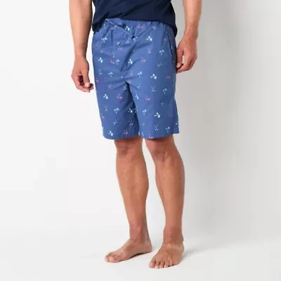 St. John's Bay Mens Poplin Pajama Shorts