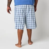 St. John's Bay Mens Poplin Big and Tall Pajama Shorts