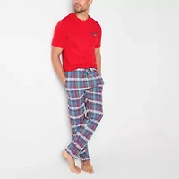 St. John's Bay Mens Crew Neck Short Sleeve 2-pc. Pajama Sets