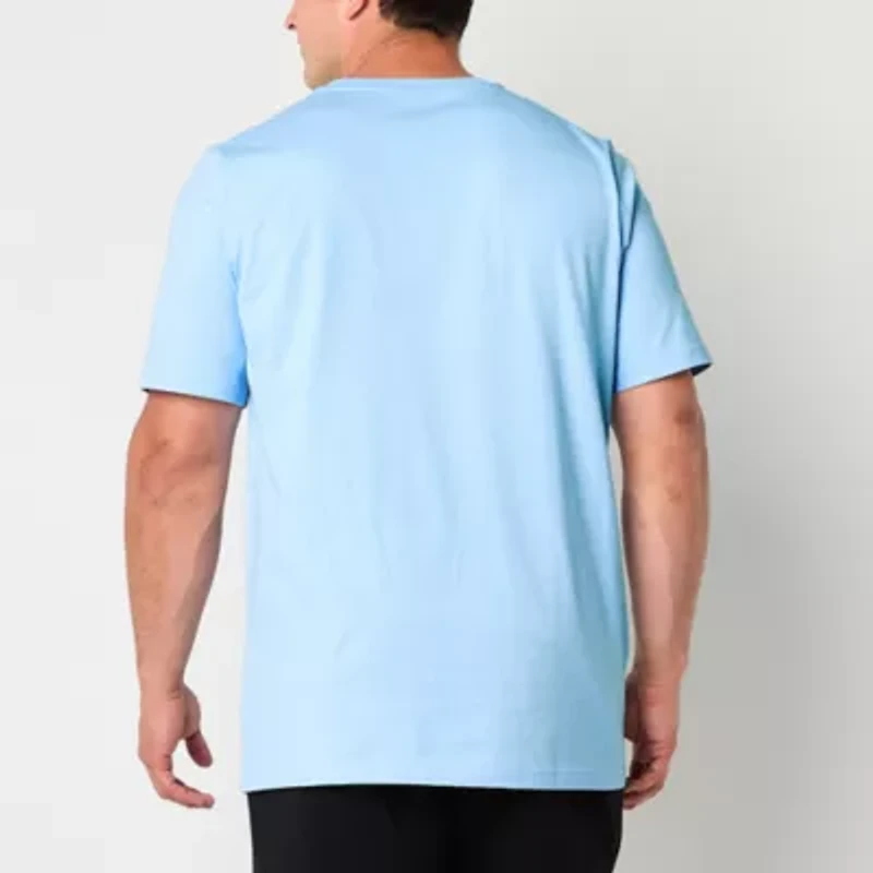 adidas Mens Crew Neck Short Sleeve Active Big and Tall T-Shirt