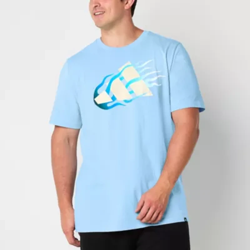 adidas Mens Crew Neck Short Sleeve Active Big and Tall T-Shirt