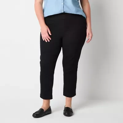 St. John's Bay Womens Ankle Plus Pull-On Pant