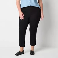 St. John's Bay Womens Ankle Plus Pull-On Pant