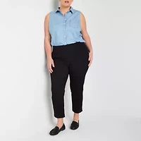 St. John's Bay Womens Ankle Plus Pull-On Pant