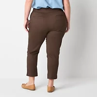 St. John's Bay Womens Ankle Plus Pull-On Pant