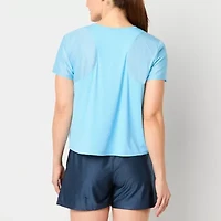 Xersion Womens Mesh Round Neck Short Sleeve T-Shirt