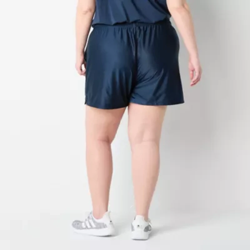Xersion Womens Plus Mesh Pull-On Short