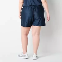 Xersion Womens Plus Mesh Pull-On Short