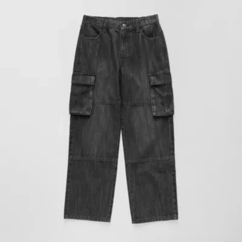 Thereabouts Little & Big Kid Boys Adjustable Waist Cargo Loose Fit Jean