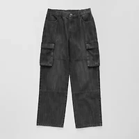 Thereabouts Little & Big Kid Boys Adjustable Waist Cargo Loose Fit Jean
