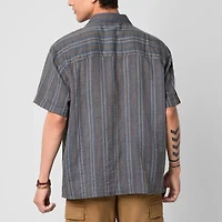 Arizona Mens Short Sleeve Relaxed Fit Button-Down Shirt