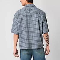 Arizona Mens Relaxed Fit Short Sleeve Button-Down Shirt