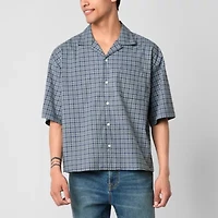 Arizona Mens Relaxed Fit Short Sleeve Button-Down Shirt