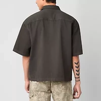 Arizona Mens Short Sleeve Regular Fit Button-Down Shirt
