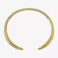 Limited Quantities! Womens 1 CT. T.W. White Diamond 14K Gold Over Silver Cuff Bracelet
